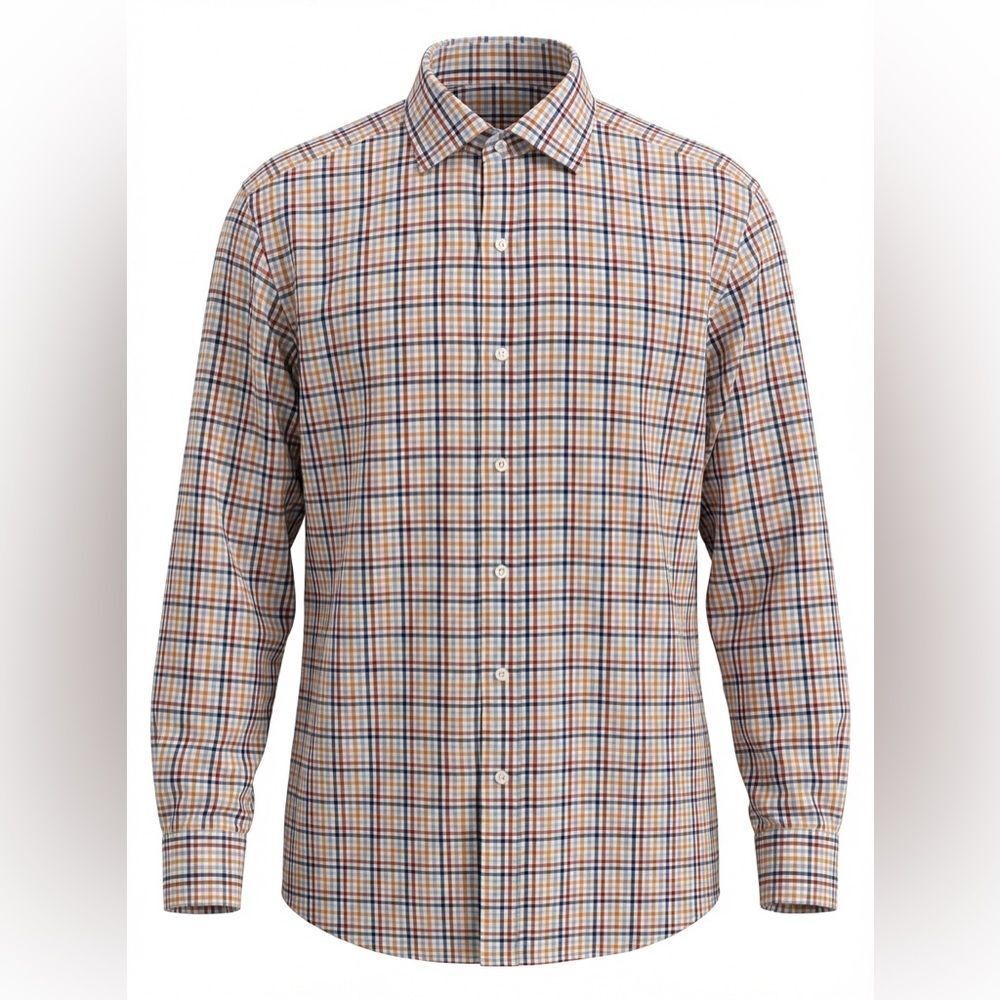 J. McLaughlin Men's Multicolor Plaid Shirt size L